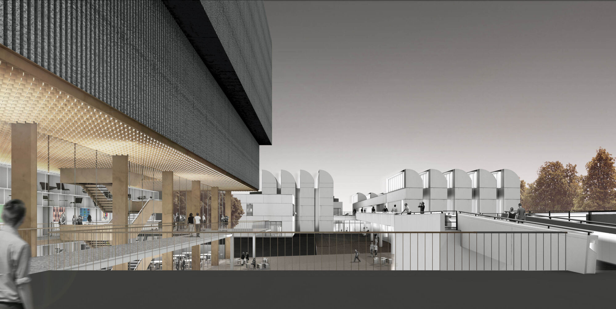 Bauhaus Archive Berlin Casper Mueller Kneer Architects Copyright Casper Mueller Kneer Entrance Night final19